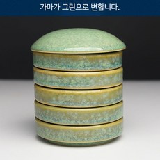 세라믹 물감 파레트 5단 도자기 팔레트 동양화 유화 회화 안료용 화구 접시, 1개