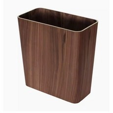 화장실 주방 가정용 휴지통 쓰레기통 원목 나무 사무실, 03.월넛 하자 링