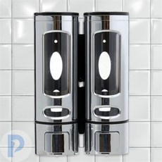 벽걸이 비누 디스펜서 2구 400ml 세면대용디스펜서 비누통 세제용기