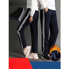 츄리닝 트레이닝 커플 라인 바지 운동복 팬츠 일자 스트레이트 학생 체육복 줄무늬 가족