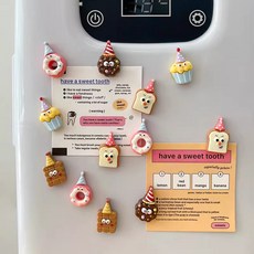 덕구몰 냉장고 베이커리 마그넷 귀여운 강력 자석 화이트보드 인테리어, mix