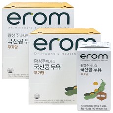 이롬 국산콩 두유 무가당, 190ml, 32개