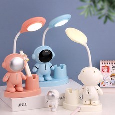 어린이 학생용 맞춤형 개업 행사 선물 상패 학원 기념일 소품, 1개, 받침대 포함 우주비행사 램프