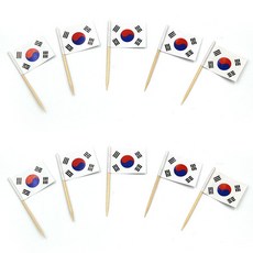 음식데코용 태극기 이쑤시개 디저트 장식 메뉴촬영 10개입 음식 꽂이 과일 깃발 데코용 케이크픽 이쑤시게 요지 파티 과일꽂이 태극기꽂이 케이크 wep+490NF
