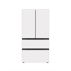 [색상선택형] LG전자 오브제 505L 컨버터블 스탠드형 4도어 김치냉장고 메탈 김치톡톡 방문설치, 오브제컬렉션 크림 화이트, Z509MHHF23