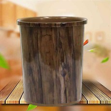 뚜껑 없는 오픈형 원목 휴지통 위생적인휴지통