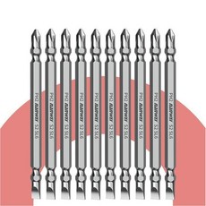 파르고 S2 양용 십자 일자 비트, 110mm*10개, 10개
