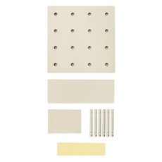 洞洞板收納架 免釘免鑽 北歐風牆面置物架 牆壁收納裝飾, 北歐米, 3