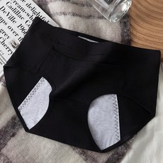 生理期內褲可放暖寶寶女士月經加大加寬防漏層純棉透氣大碼衛生褲, L(100-120斤)