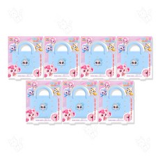 캐치티니핑 실리콘 참 미니바구니 키즈캔디, 빛나핑, 7개