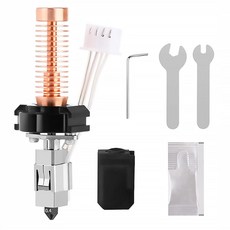 어드벤처 5M5M 프로 세라믹 핫엔드 키트 급속 가열 0.4mm 경화 노즐 + 크롬 도금 황동 히트브레이크 히팅 블록 통합 구조 3D 프린터와 호환 가능