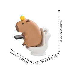 카피바라 자석 조립 장난감 메카 로봇 피규어 프린팅 피규어, 카피발라 변기 돌고래 세트