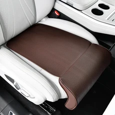 운전자 및 승객용 자동차 시트 확장 발받침 다리 받침대 범용 가죽 통기성 논슬립 커버, 06 Dark Brown