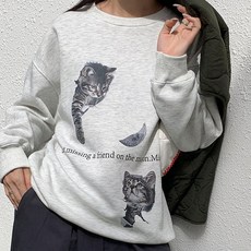 체리캣 문라이트 고양이 맨투맨 MT-4