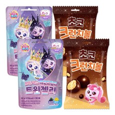 캐치티니핑 프린세스 트윈젤리 + 캐치 초코 크런치볼, 2세트, 90g, 트윈젤리+초코 크런치볼