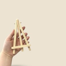 나무 미니 이젤 그림 전시 액자 거치대 화방용 8x14.5cm, 상세페이지 참조, 상세페이지 참조