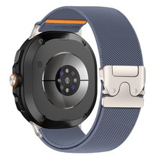 갤럭시워치8/8클래식 파라슈트 스타일 버클 마그네틱 나일론 스트랩 밴드 시계줄, 블루그레이
