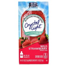 Crystal Light 크리스탈라이트 야생 딸기 드링크 믹스 1.1oz(31.1g) 5팩, 31.1g, 1개입