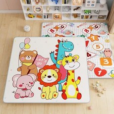게임 카펫을위한 활동 매트 장난감을위한 비 독성 체육관, 180x120x1cm, 8 Double sided pattern