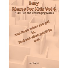 Easy Mazes For Kids Vol 6: 100+ Fun and Challenging Mazes Hardcover, Smart Draw America, English, 9781801763240