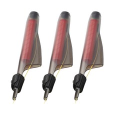 마리수 낚시 가이드캡 찌낚시대 경사 가이드 보호캡 다양한 사이즈, 3개, 빨강