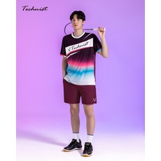 테크니스트 TNT56037 경기복 게임웨어 반팔티 배드민턴 피클볼 스포츠웨어