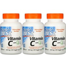 Doctor's BEST 維他命C素食膠囊, 120顆, 3罐