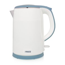 PRINCESS 1.5L 不鏽鋼 雙層防燙 快煮壺 藍, 236070B