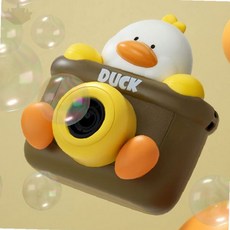 어린이 유아 목욕 놀이 장난감 동물 캐릭터 오리 펭귄 곰 카메라 모양 비눗방울, 1개, DUCK버블건+AA3개