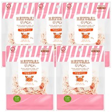 반려묘를위한 네츄럴스낵 게살슬라이스 고양이 간식, 30g, 5개