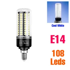 30W LED 콘 전구 E27/E26 실내 220V 천장 램프 E14 스포트라이트 가정용 조명 무플리커, 39 E14 15W Cool White, 1개