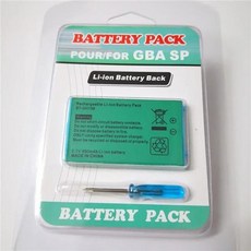 AGS-003 충전식 배터리 850mAh 3.7V 리튬 닌텐도 GBASP 게임 콘솔 보이 어드밴스 GBA SP 내장 배터리용, [12] 4pcs