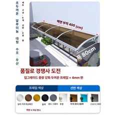 체리블러쉬 창문빗물받이 창문비가림 창문비막이, 80x400