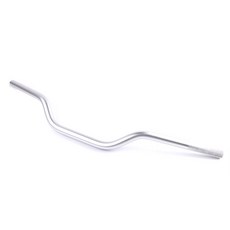 오토바이 핸들 바 22mm 알루미늄 아노다이징 핸들 바 가와사키 Z800 Z900 FZ1 FZ6 XJ6 NC750X CB500X 카페 레이서 스크램블러, 09 Silver-no logo