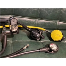 Atomic Aquatics T3 Aqua Lung OCTOPUS 潛水調節器組, ATOMIC T3 調節器組 CALYPSO 備二 單錶 2年保固 萬向接頭