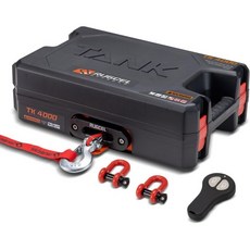 RUGCEL WINCH 휴대용 윈치 12V DC 전기 유틸리티 윈치 4000파운드2041kg 단일 라인 풀스틸 마운팅 플레이트 포함 통합 호스 페어리드 및 합성 로프 atv u, TK4000