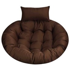 라탄그네의자 쿠션 흔들체어 스윙 1인용 그네의자 방석, 스카이 블루