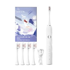 JLS 스마트 음파 전동칫솔, T6, 화이트, 1개