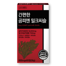 곰피 추출물 간편한 밀크씨슬 국내산 쇠미역 HACCP 식약청인증, 1박스, 60정