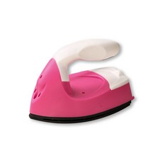 台灣出貨 迷你小熨斗 拼豆專用 乾式熨斗 貼布 布章 膠珠 燙鑽 熱轉印 燙畫 DIY 手作 手工 燙斗, 1個, 粉色