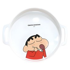 Shinchan 蠟筆小新 手持式盤子 18cm, 1個, 混合色