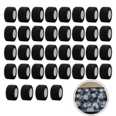 L-에센셜 자가점착 탄력 테이프 골프 볼링 스포츠 밴드 손가락밴드 손목밴드 핑거테이프 대용량, 블랙, 36개