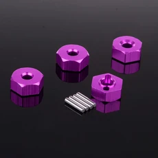 1:10 RC 어댑터 휠 드라이브 육각 12mm(HSP용 핀 나사 포함) 102042 (02134) 스케일 모델 자동차 업그레이, 04 보라색