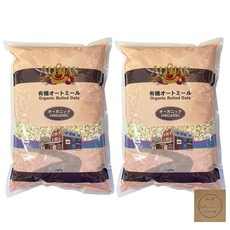 알리산 유기 오트밀 1kg×2 글루텐 프리 롤드 귀리 귀리 2kg 대용량 가방, g