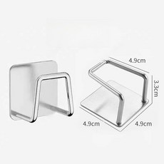 台灣出庫 伸縮桿固定託粘貼式免打孔窗簾桿固定座器橫桿門簾桿掛夾掛鈎支架 伸縮桿固定託 粘貼式免打孔 窗簾桿固定座, 1個, 【1個】補充款