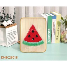 스트링아트 도안 DIY 나무 보드 공예품 장식품 소품 만들기, 15x20, 수박
