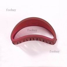 韓國磨砂中號抓夾 簡約優雅髮夾, 2#開心笑.酒紅(長6.8cm)