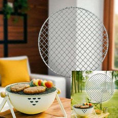 스테인레스304 원형석쇠 26cm 캠핑미니석쇠 구이용석쇠 고기불판 고기석쇠