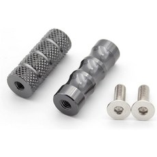 야마하 혼다 가와사키 스즈키 두카티 에이프릴리아 BMW 유니버설 M6 모터사이클 리어셋 풋레스트 기어 변속 페그 페달 교체 업그레이드 액세서리색상: 티타늄, Titanium