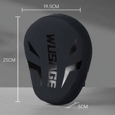 廣隆 五龍弧形手靶 拳擊手靶 跆拳道靶 散打手靶 泰拳武術訓練護具, 1個, WUSAGE-全黑單只